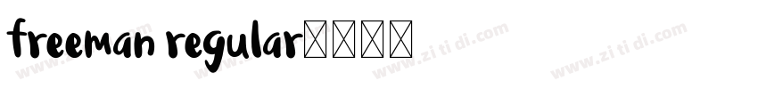 freeman regular字体转换 freeman regular字体转换